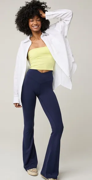 Aerie Crossover Flare Leggings thumbnail 1