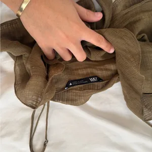 Zara Olive Textured Blouse thumbnail 2
