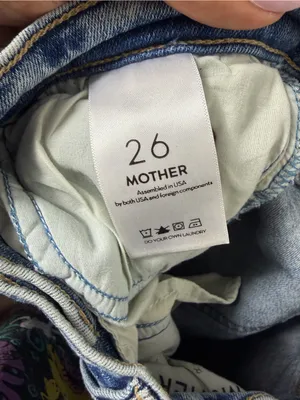 MOTHER The Rascal Ankle Fray Bonfire Lighting Blue Size 26 thumbnail 5