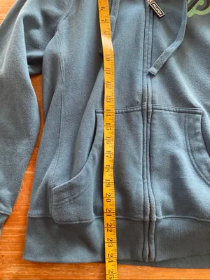Peloton Digi Bloom Lightweight Teal Full Zip Hoodie Medium Woman’s thumbnail 6