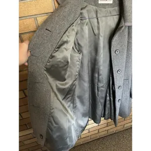 M. Liman Penguin Fashions Womens Vintage Wool Button Long Coat Gray Size 18 thumbnail 5