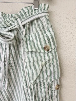 Free People Fp One Harriet Striped Shorts Mint Chip Combo Pocket M Coastal Beach thumbnail 4