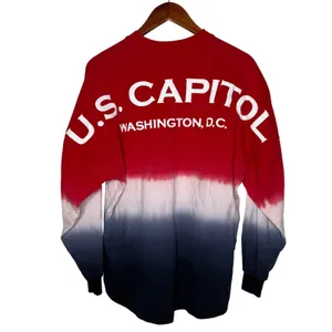 Spirit Jersey U.S.‎ Capitol Washington D.C. Tie Dye Red White Blue Top Sz S l thumbnail 2