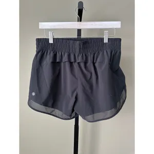 Athleta Mesh Racer Run 4” Short Black Small thumbnail 3