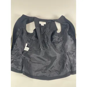 Jones New York Blazer Vest Size 8 Black Gold Zipper Detail 90s thumbnail 6