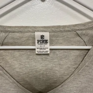 Victoria's Secret pink Detroit lions Gray and Blue Graphic Long Sleeve Tee! thumbnail 2