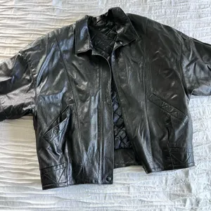 Leather Jacket Black Size L thumbnail 1