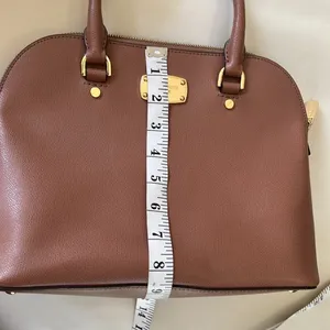 Michael Kors Dusty Rose Gold accents Leather Satchel Crossbody Bag thumbnail 13