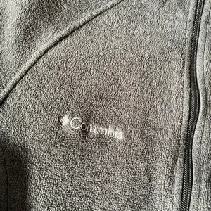 Columbia Black Full Zip Men Women Fleece Jacket Sz Medium excellent xondeion thumbnail 3