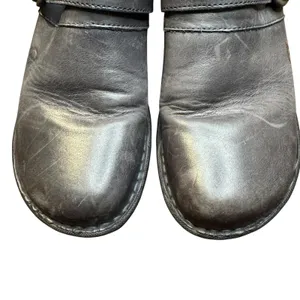 Born Clogs Shoes Womens Size 8 Black Leather Buckle Slip On‎ Comfort Walking thumbnail 2