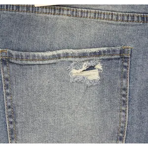NWT Gogo Jeans Distressed Frayed Straight-Leg Jeans Medium White Wash Blue 20W thumbnail 13