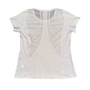 Lululemon Short Sleeve Athletic Top Womens Small White Excellent Mesh‎ Back Tee thumbnail 4