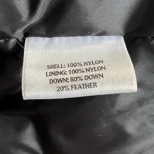 Eileen Fisher Long Down Puffer Coat Eggshell Gray Stand Collar Size L thumbnail 11