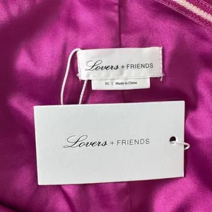 Lovers‎ + Friends Bentley One Shoulder Midi Dress XS Hot Pink Cocktail Party NEW thumbnail 12