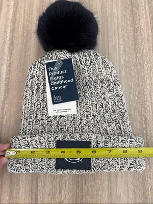 Love Your Melon NWT Penn State Pom Beanie Navy Blue and White OS thumbnail 6