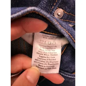 Everlane Skinny Jeans Womens 27 Blue High Rise Dark Wash Stretch Denim‎ thumbnail 3