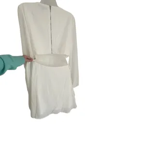 Lulu’s White Garden Bliss Long Sleeve Cutout Mini Dress XL Cocktail Bridal Party thumbnail 7