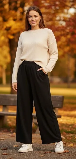Halara black wide leg pants size XS thumbnail 1