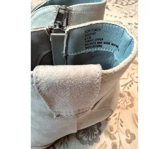 Sugar Torch Western Ankle Boots Light Blue Faux Suede Cowgirl Booties Size 6.5 M thumbnail 4