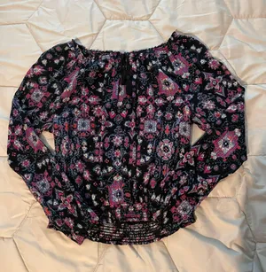 Off The Shoulder Boho Blouse thumbnail 2