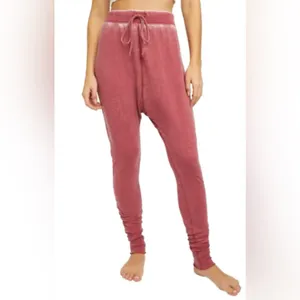 Intimately Free People Cozy All Day Harem Joggers Winding Road Mauve New W/ Tags thumbnail 2