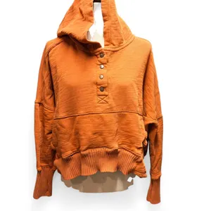 FP Movement Honey Dove‎ Orange Relaxed Oversized Pullover Hooded Sweatshirt thumbnail 3