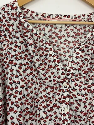 Boden Esme Floral Button Up Blouse Womens Size 16 thumbnail 3
