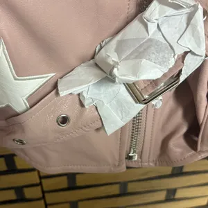 Zenana‎ Blush Star Moto Belted Jacket Size Small thumbnail 8