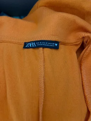 ZARA Orange Mini Dress thumbnail 5