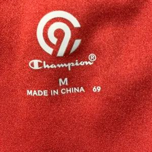 Champion Activewear Top Womens Medium Burgundy Red‎ Mesh Open Back Thumbholes thumbnail 8