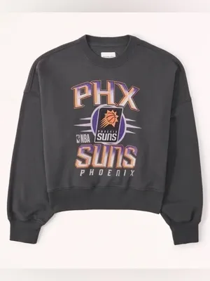 Abercrombie & Fitch Phoenix Suns NBA Graphic Sunday Crew Sweatshirt M thumbnail 1