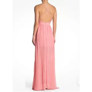 Meghan LA Enchanted Garden Maxi Dress Buff PINK XL NWT‎ $476 thumbnail 2