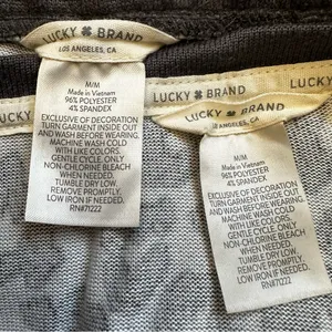 Lucky Brand Gray and Black Leopard Very Sofy Pajama Set, Sz Medium thumbnail 12