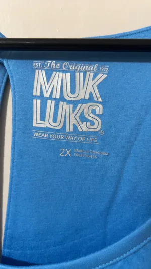 Muk Luks Women's Blue Short Sleeve Jumpsuit Size 2X thumbnail 3