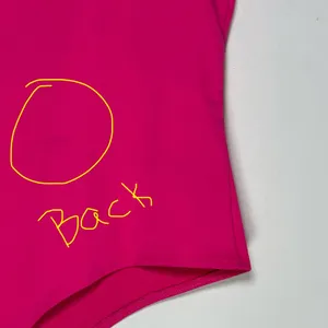 REORIA Women Hot Pink High Neck Racerback Sleeveless Thong Bodysuit XL‎ 8638 thumbnail 5