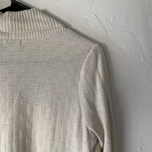 Kimchi Blue Sweater Coquette Medium Cream Open Front‎ Cardigan Pockets Boho thumbnail 10