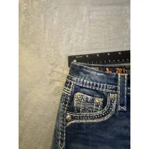 Rock Revival Kai Sequin & Rhinestone Bling Jean Shorts - Size 25 thumbnail 7