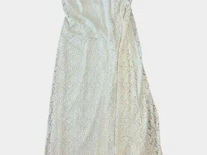 Ronni Nicole by Ouida Ivory Floral Lace Maxi Dress Size 18 Formal thumbnail 5