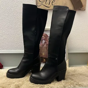 Urban outfitters long black boots size 9 thumbnail 1