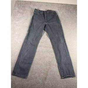 VTG Women's 90s Denim Wrangler Jeans WPL6428 15x32 (30x32) Cowgirl Cut Gray Wash thumbnail 2