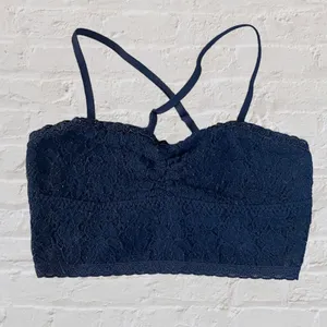 Abercrombie and Fitch Navy Lace Bralette thumbnail 1