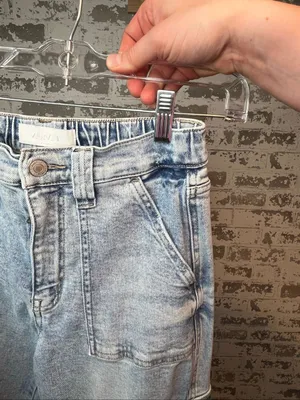Vervet | women light wash cargo denim jeans 26 thumbnail 7