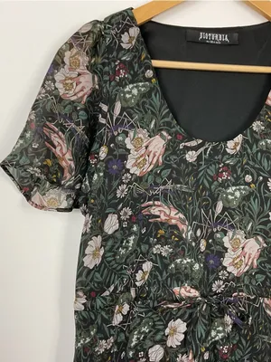 Disturbia Ophelia Chiffon Midaxi Dress Womens Size 2 thumbnail 5