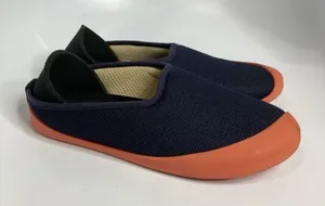 Mahabis indoor outdoor slippers size 39‎ navy blue salmon thumbnail 1