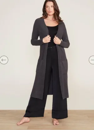 Barefoot Dreams CozyChic Ultra Lite Long Sleeve Cardigan Sweater thumbnail 1