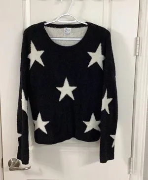 Francesca's Blue Rain Sweater thumbnail 1