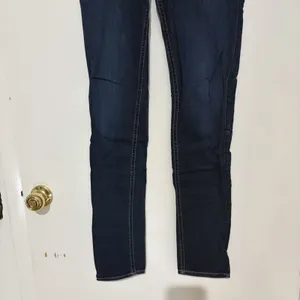 7 For All Mankind Jeans Womens 29 Blue Roxanne Ankle Skinny Stretch Dark Wash thumbnail 3