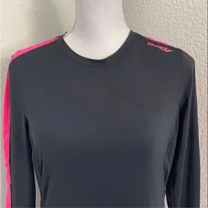 Saucony Long Sleeve Black Running Shirt Size Medium thumbnail 10