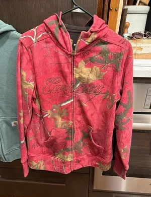 Carhartt full-zip hoodie featuring Realtree camouflage‎ medium 8-10 thumbnail 1