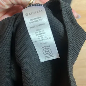 NWOT Athleta black ribbed bodysuit size small thumbnail 5